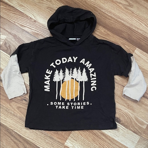 Zara Other - Zara Hoodie Long Sleeve Graphic Shirt